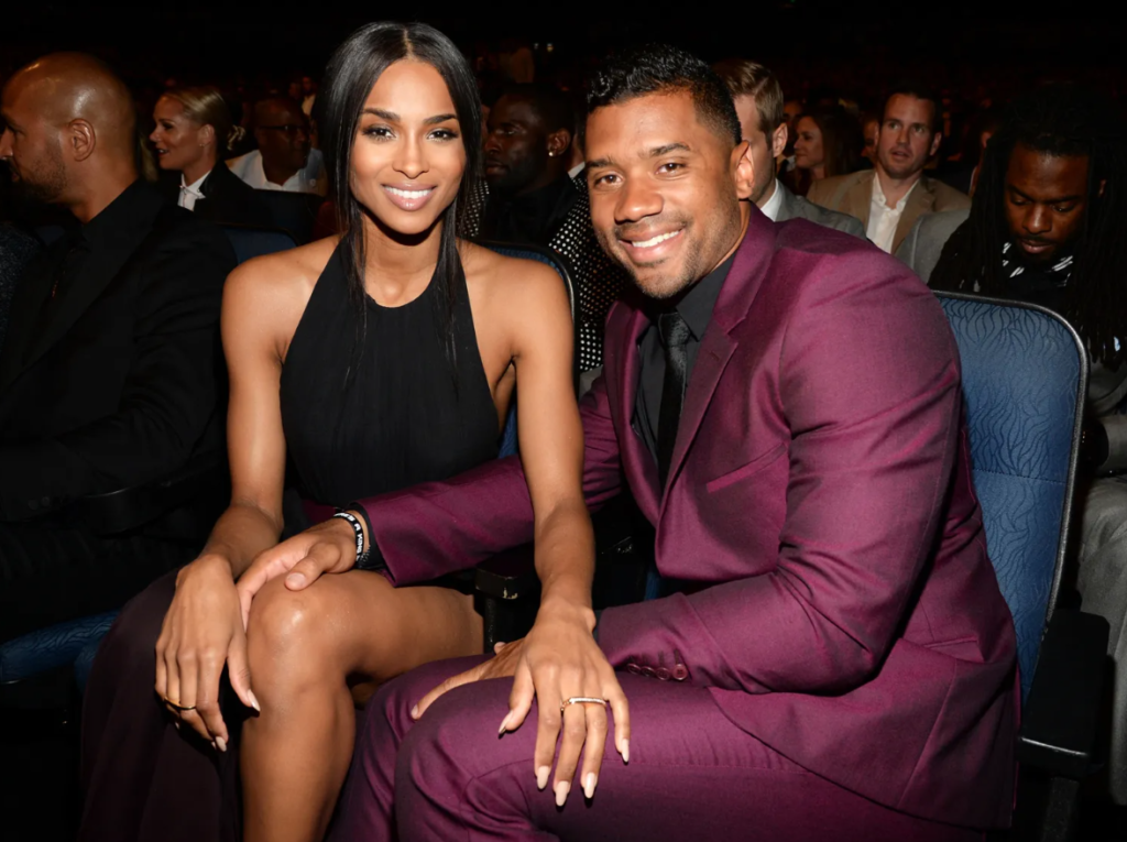Ciara Stands By Russell Wilson